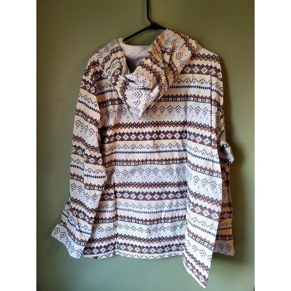 NWT Ampersand Ave Womens Half Zip Multi Aztec Single Hood Sweatshirt Hoodie 3XL - Picture 5 of 5